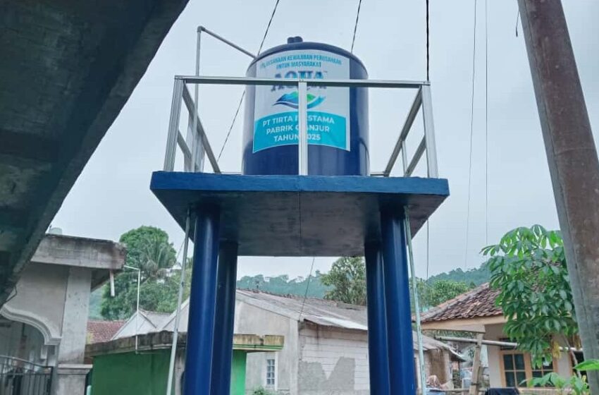 Aqua Cianjur Wujudkan Akses Air Bersih untuk Warga Gekbrong dan Cikahuripan